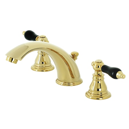 Kingston Brass KB962AKL Duchess Widespread Bathroom Faucet W/ Plastic Pop-Up, Brass KB962AKL